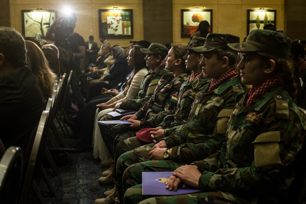 The International Protocol on Sexual Violence in Conflict was launched in Kurdish. April 19, 2016. (Photo: Kurdistan24 / Alexandre Afonso)